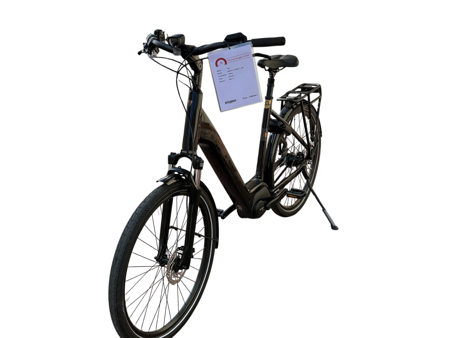 Trek District + 2 Belt Lowstep Trek Black GĂĽnstiges E-Bike City