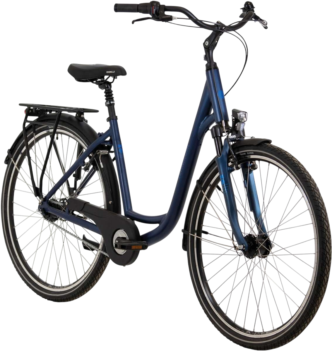 Lehmkuhl Cityrad City C6 Deep Wave Günstiges City Fahrrad Schwarz