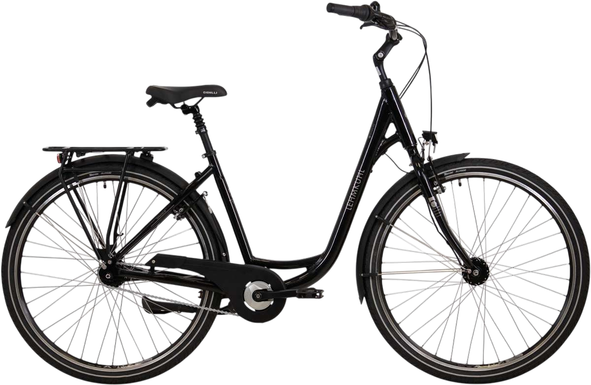 Lehmkuhl Cityrad City C6 Deep Wave Günstiges City Fahrrad Schwarz