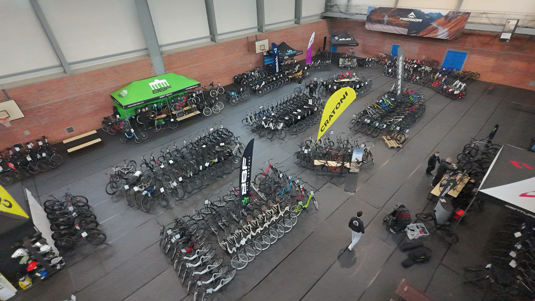 Fahrrad-Verkaufsmesse 2027 in Zinnowitz: 1.200 m² voller Fahrräder & E-Bikes