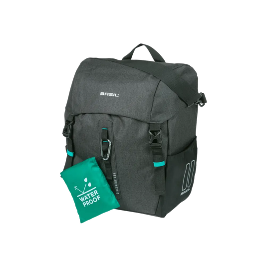 Basil Discovery 365D L Einzeltasche MIK Hooks 20L schwarz meliert