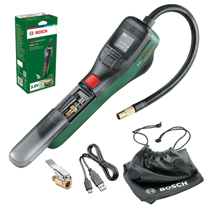 🔧 Bosch EasyPump – Kompakte Akku-Luftpumpe für unterwegs & zuhause