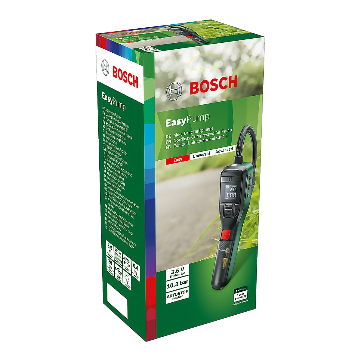🔧 Bosch EasyPump – Kompakte Akku-Luftpumpe für unterwegs & zuhause