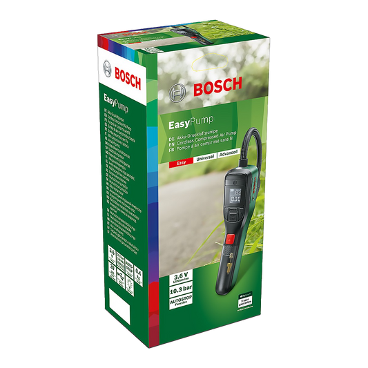 🔧 Bosch EasyPump – Kompakte Akku-Luftpumpe für unterwegs & zuhause