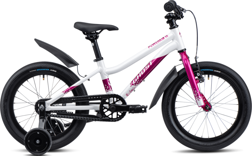 Ghost Powerkid 16, Pearl White/Candy Magenta