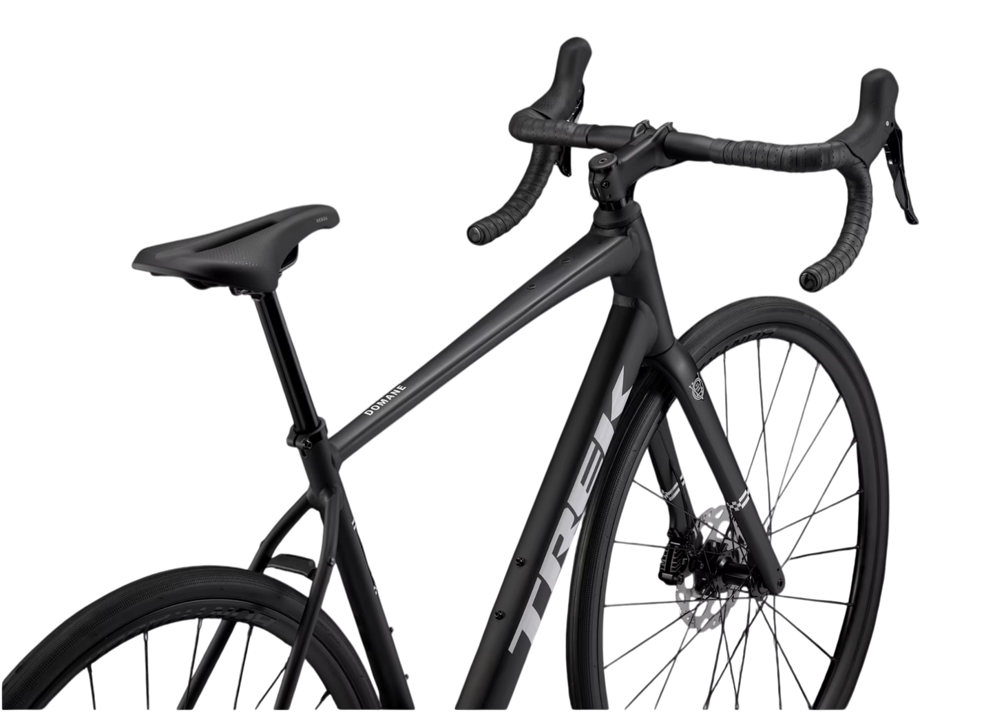 Trek Domane AL 5 Gen 4 Aluminium Matte Trek Black vielseitiges Rennrad Shimano 105 2x12 Antrieb 58 cm