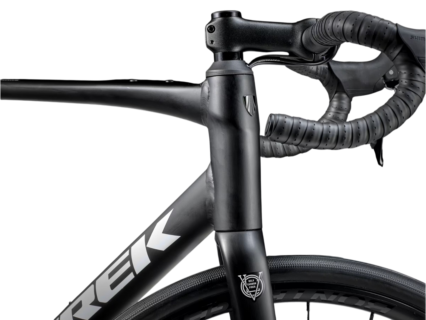 Trek Domane AL 5 Gen 4 Aluminium Matte Trek Black vielseitiges Rennrad Shimano 105 2x12 Antrieb 58 cm