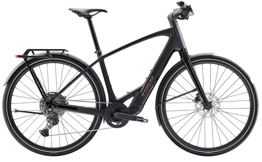 Trek FX+ 7 besonders leichtes, leises und schlankes E-bike Schwarz