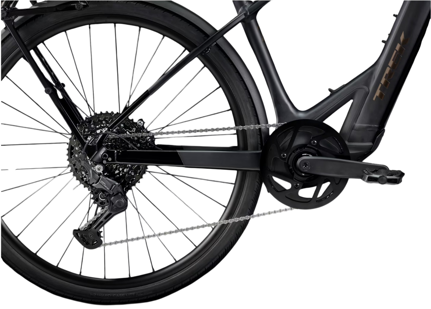 Trek FX+ 7 besonders leichtes, leises und schlankes E-bike Schwarz
