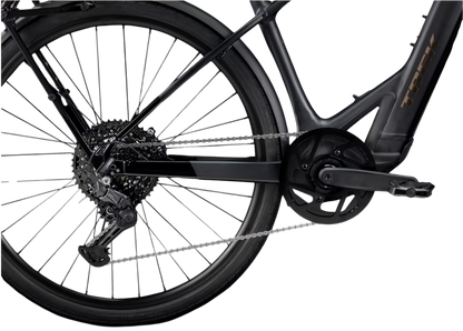 Trek FX+ 7 besonders leichtes, leises und schlankes E-bike Schwarz