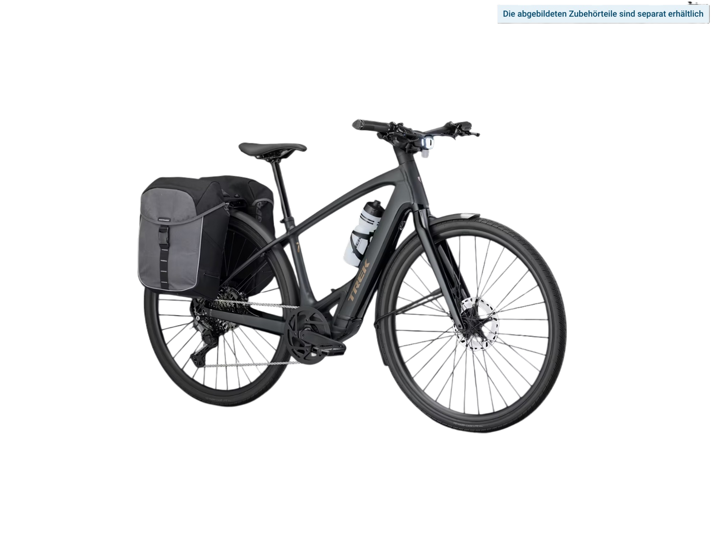 Trek FX+ 7 besonders leichtes, leises und schlankes E-bike Schwarz