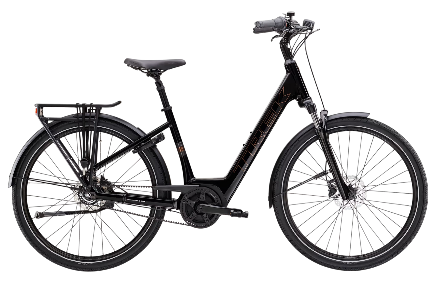 Trek District + 2 Belt Lowstep Trek Black Günstiges E-Bike City