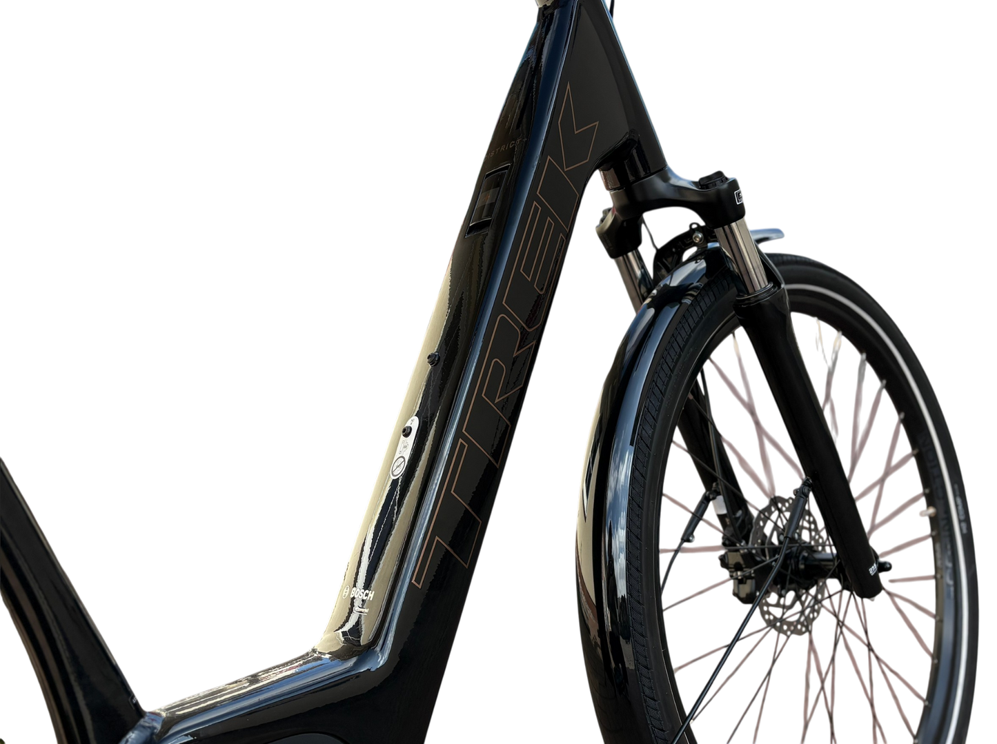 Trek District + 2 Belt Lowstep Trek Black Günstiges E-Bike City