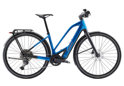Trek FX+ 7 Midstep besonders leichtes, leises und schlankes E-bike Blau