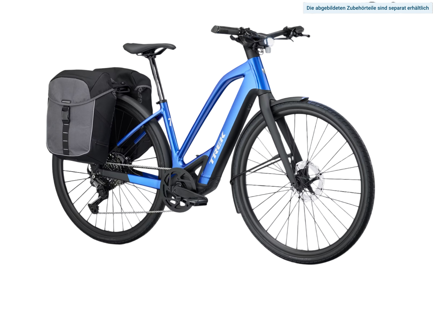 Trek FX+ 7 Midstep besonders leichtes, leises und schlankes E-bike Blau