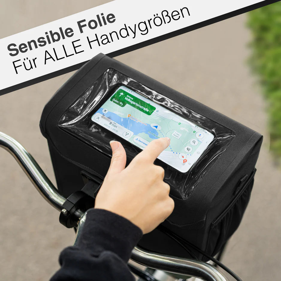 Valkental Front Pack – Robuste wasserdichte Lenkertasche für Alltag & Tour
