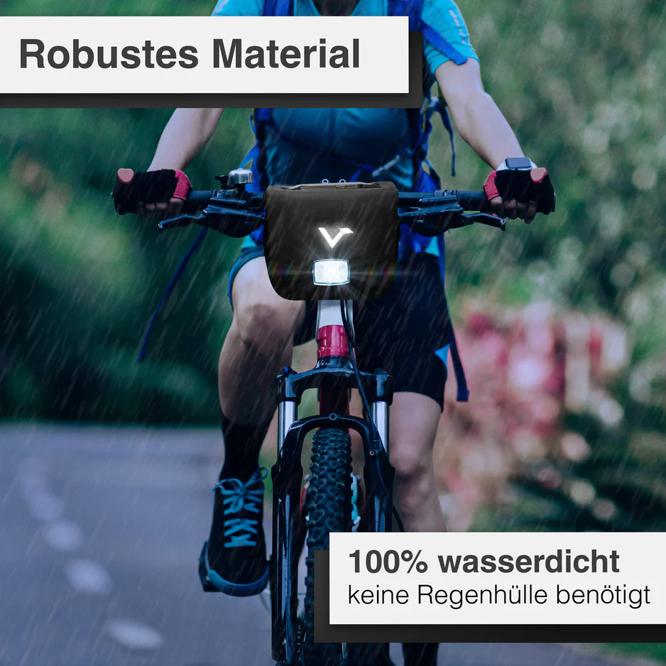 Valkental Front Pack – Robuste wasserdichte Lenkertasche für Alltag & Tour