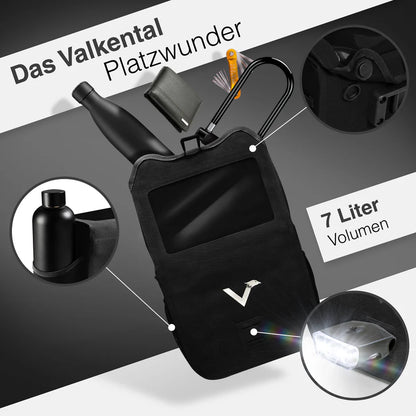 Valkental Front Pack – Robuste wasserdichte Lenkertasche für Alltag & Tour