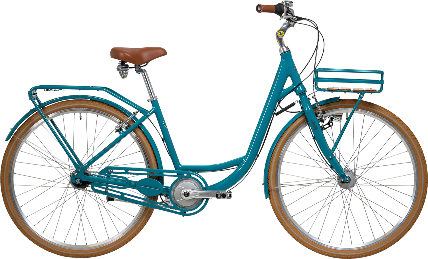 BBF Brügge 1.0 Retro-Cityrad in Blau – Seitenansicht