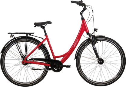 Lehmkuhl Cityrad City C2 Deep Wave Günstiges Fahrrad Rot