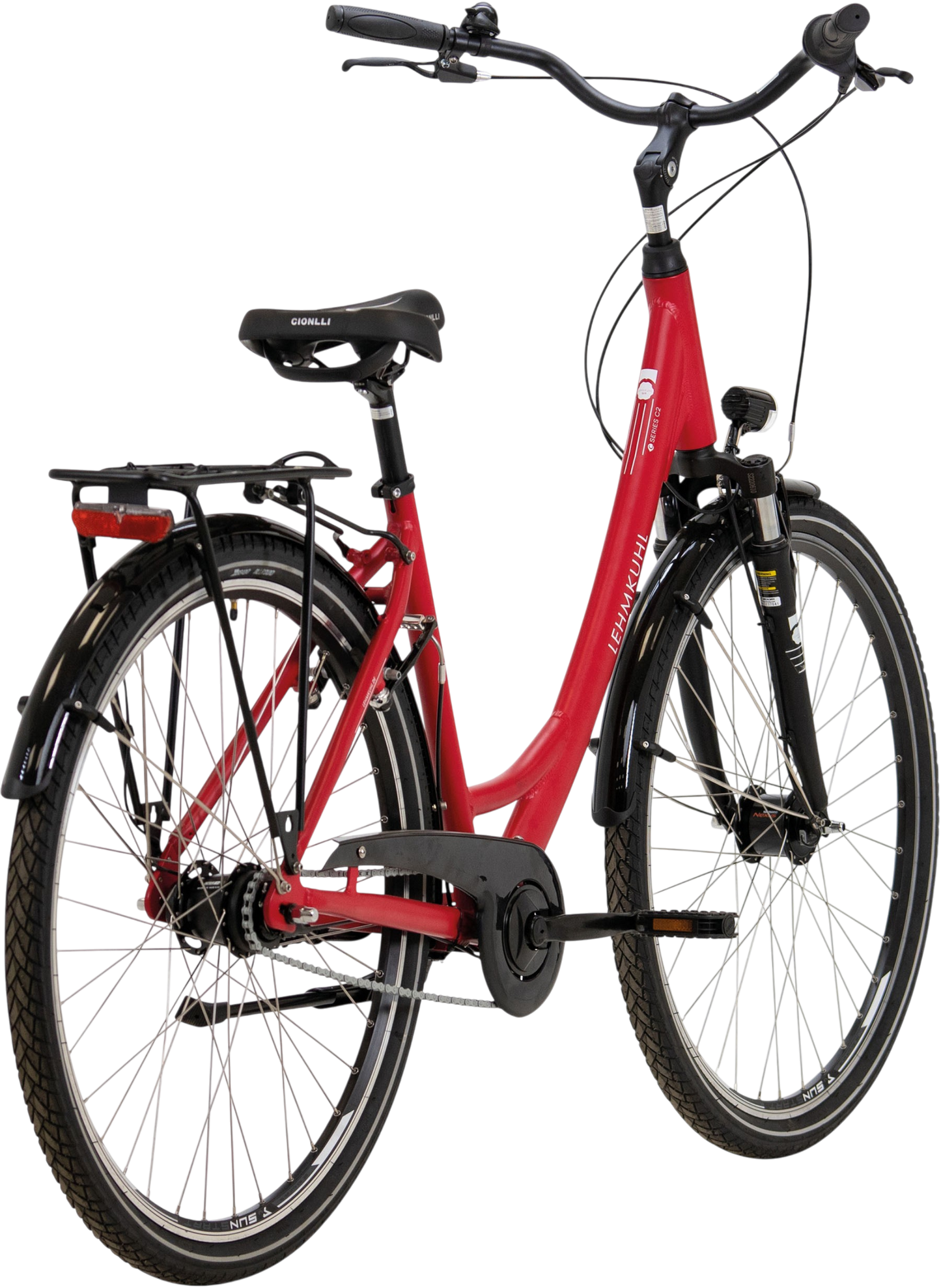 Lehmkuhl Cityrad City C2 Deep Wave Günstiges Fahrrad Rot