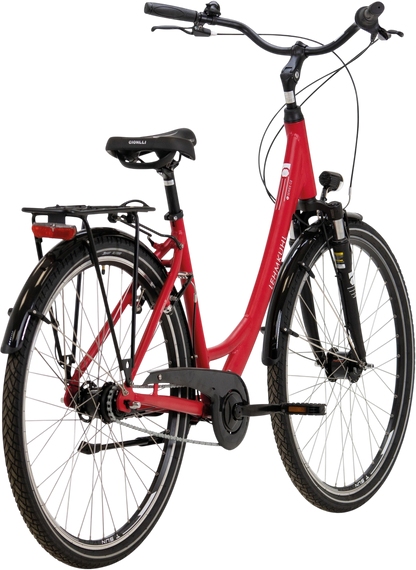 Lehmkuhl Cityrad City C2 Deep Wave Günstiges Fahrrad Rot
