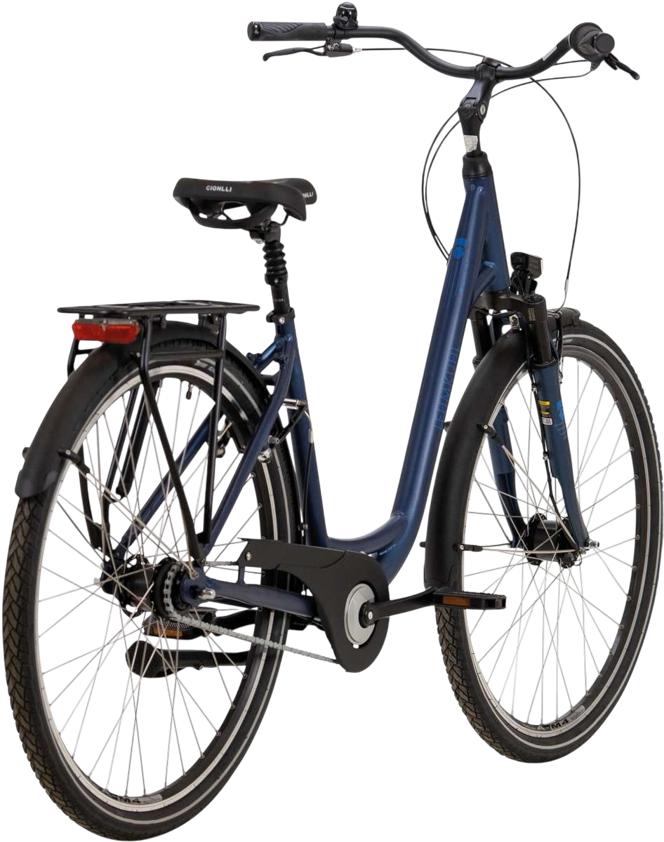 Lehmkuhl Cityrad City C6 Deep Wave Günstiges City Fahrrad Schwarz