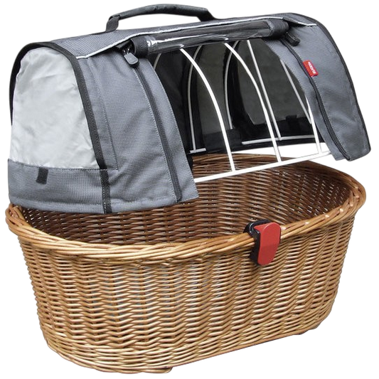 KLICKfix Doggy Basket Plus – Komfortabler Hundekorb für sichere Fahrradtouren